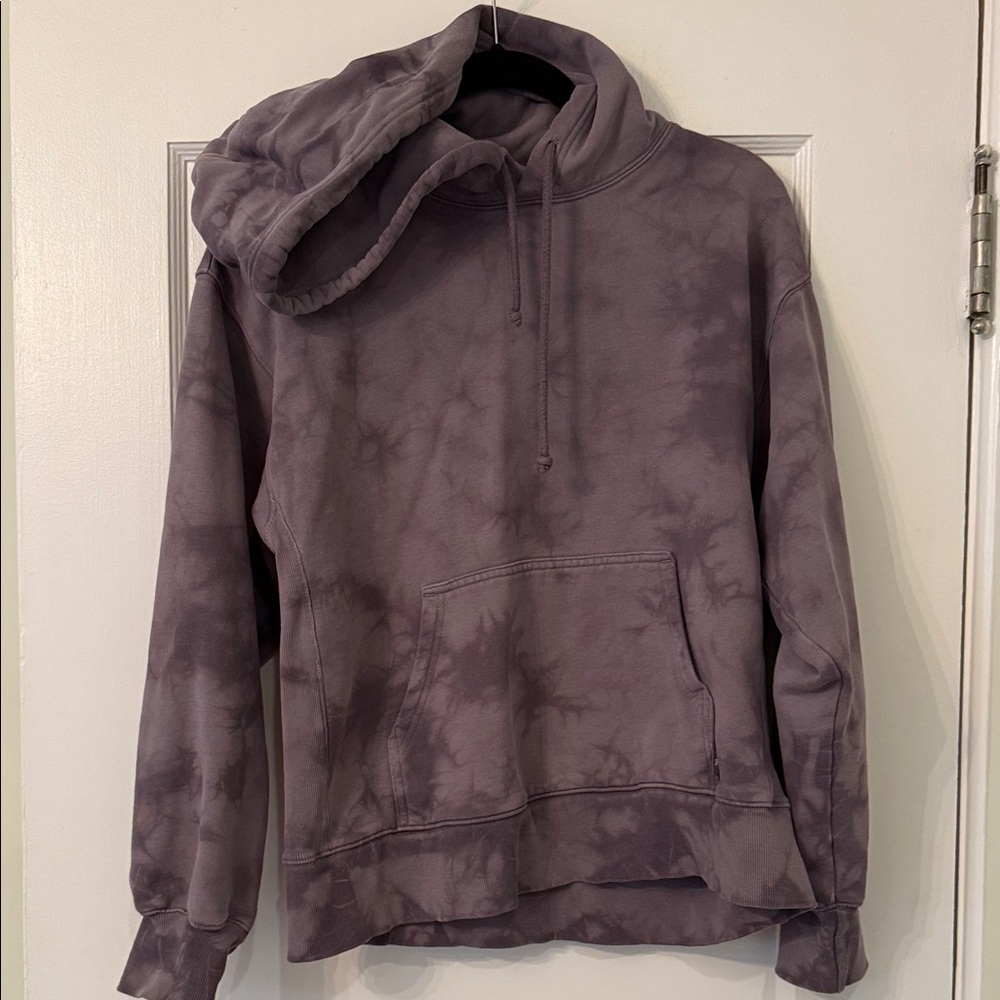 Aritzia Women's Grey Tie-Dye Hoodie